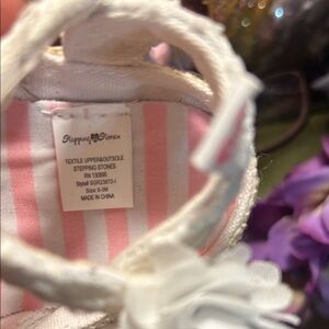 Gymboree White Lace Baby Shoes with Floral Accent